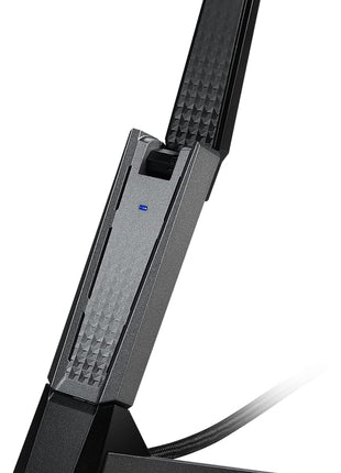 MSI AX1800 WiFi 6 Dual-Band USB Adapter - WLAN up to 1800 Mbps (5GHz, 2.4GHz Wireless), USB 3.2 Gen 1 Type-A, MU-MIMO, Adjustable Antenna, Beamforming, WPA3 - Wired Bracket Included