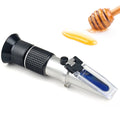 Honey Refractometer for Moisture, Brix and Baume, 3 in 1 Uses, 58 90% Brix Scale Range, Ideal for Honey, Maple Syrup, and Molasses, Bee Keeping Supplies