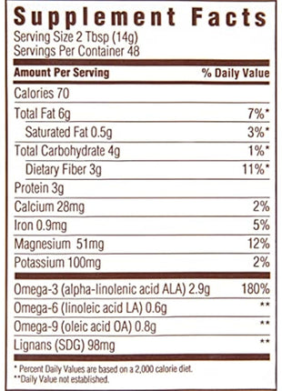 Spectrum Essentials Organic Ground Flaxseed, Gluten Free, 24 Oz
