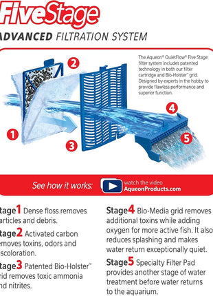 Aqueon Replacement Filter Cartridges Medium - 6 pack