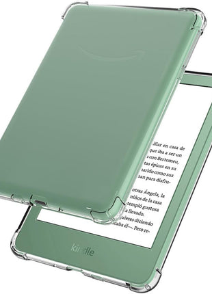 Clear Case Compatible for 6.8" Kindle Paperwhite 11th Generation 2021 and Paperwhite Signature Edition,Thin Slim Lightweight Scratch Proof Silicone Rubber TPU Cover (Transparent)