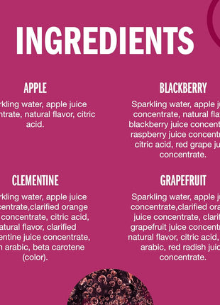 Izze Sparkling Juice, 4 Flavor Variety Pack, 8.4 Fl Oz (24 Count)
