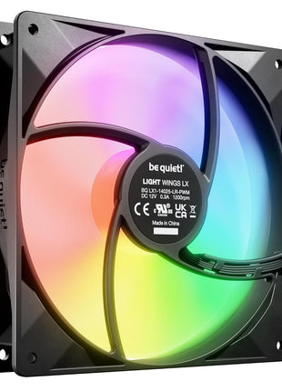 be quiet! Light Wings LX 140mm PWM high-Speed PC Case Fan | Black | BL129