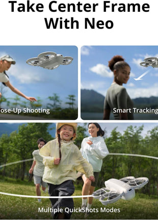 DJI Neo Three-Battery Combo, Mini Drone with 4K UHD Camera for Adults, 135g Self Flying Drone that Follows You, Palm Takeoff, Subject Tracking, QuickShots, Stabilized Video (Controller-Free)