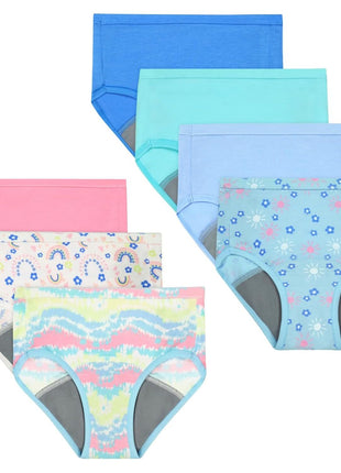 Hanes Toddler Girls' Potty Trainer Brief, Moisture-Wicking Panty, Odor Protection Potty Trainer Underwear, 6-Pack