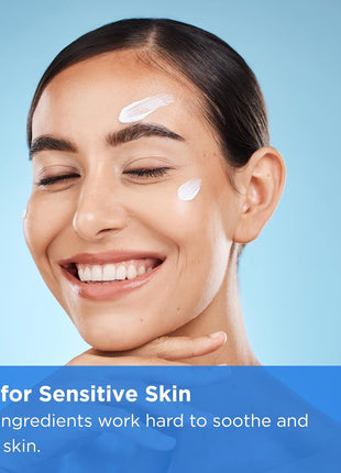 Seborrheic Dermatitis Face Cream for Sensitive Skin - Hydrates & Supports the Skin Barrier with MCT Oil, Squalane - Moisturizing Face, Scalp and Body Cream - No Steroids, Gentle Ingredients