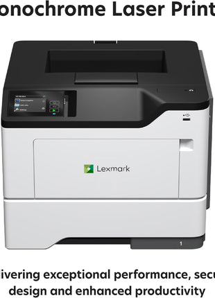 Lexmark MS631dw Monochrome Laser, Duplex (2-Sided) Printing: Integrated Duplex, Print Speed: Up to 50 ppm, Energy Star, 2.8 inch (7.2 cm) Color Touch Screen (38S0400)