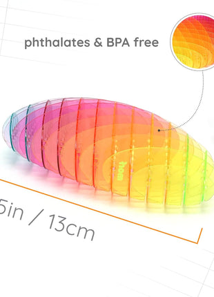 Morf Worm 3D Sensory Figgy Fidget Toy, Rainbow, Small | Quiet Fidget Toy: Sensory Figgy toy for focus and stress relief; satisfying tactile play for classrooms, desks, and travel