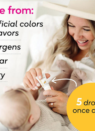 BioGaia Baby Probiotic Drops | Colic & Gas Relief | Safe for Newborns | Pediatrician-recommended | Ease Crying, Fussing, Colic, Gas, Spit-ups & Occasional Constipation | No Dairy or Soy | 5mL