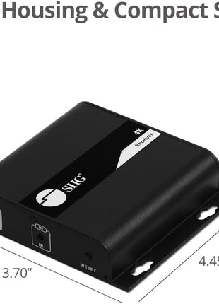 SIIG 4K HDMI Extender Over IP CAT5e/6/7 Ethernet, Up to 394 Feet- Receiver ONLY (CE-H25E11-S2)