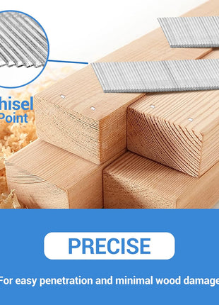 meite 16 Gauge Angled Finish Nails 2-1/2-Inch 20-Degree Galvanized Finishing Nails for Electric or Pneumatic Nailer Guns - Perfect for Window Trim, Cabinet Building and Other DIY Projects (2,000 PCS)
