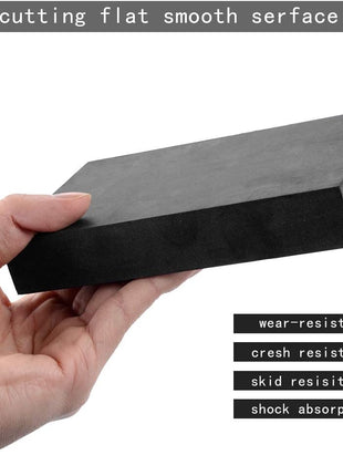 Oudtinx Rubber Bench Block Jeweler's Rubber Bench Block Rubber Stamping Block for Hammering, Shaping, Chasing, Flattening Metals (15CM x 10CM)