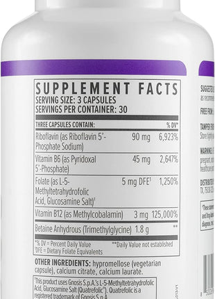 Biote Nutraceuticals - Methyl Factors+ - Circulation + Mood (90 Capsules) (Pack of 2)