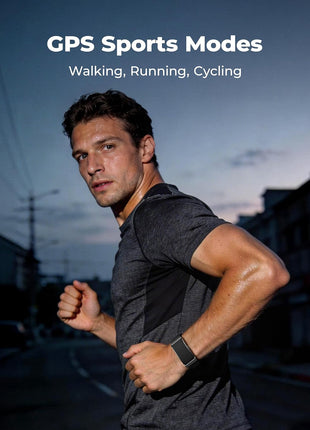 Fitness Trackers for Men & Women, Smart Bracelet with 24/7 Activity & Sleep Tracking, Heart Rate, Blood Oxygen, HRV & Stress Monitor, 30-Day Battery, Smart Band, GPS Modes, Free APP