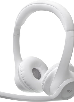 Logitech Zone 300 Wireless Bluetooth Headset Noise Canceling - Off-White | Compatible with Windows, Mac, Chrome, Linux, iOS, iPadOS, Android