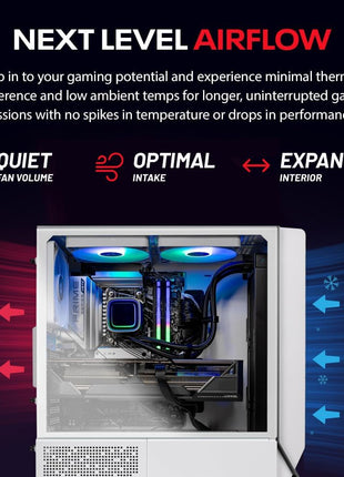 Skytech Omega Gaming PC Desktop, Ryzen 7 7800X3D 4.2 GHz (5GHz Turbo Boost), AMD RX 9070 XT 16GB GDDR6, 2TB Gen4 NVMe SSD, 32GB DDR5 RAM 6000 RGB, 850W Gold PSU, Wi-Fi, Win 11