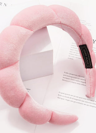 Ayesha Spa Headband for Washing Face Makeup Skincare Soft Sponge Hair band