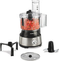 Hamilton Beach Food Processor & Vegetable Chopper for Slicing, Shredding, Mincing, and Puree, 10 Cups  Easy Clean Bowl Scraper, Black and Stainless Steel (70730)