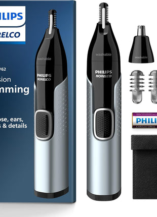 Norelco Philips Nose Trimmer 5000 for Nose, Ears, Eyebrows Trimming Kit, NT5600/62