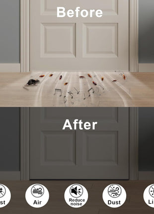 Weather Stripping Door Seal Strip, Strong Adhesive, Lightproof, Noise-Reduction, Weatherproof Foam Tape Insulation for Sliding Door,Front Door Frame, Windows, Cut Energy Bills, 1/2 in x 1/4 in