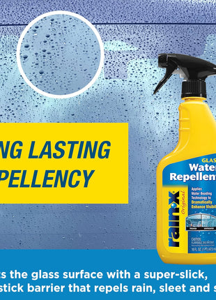 Rain-X 800002250 Glass Treatment Trigger, 16 Fl Oz - Exterior Glass Treatment to Dramatically Improve Wet Weather Driving Visibility During All Weather Conditions