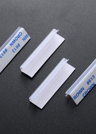 150 Pieces Earring Card Adapter Self-Adhesive Lip Adapter Plastic Lip Hanger for Earring Necklace Card Display (1.5 x 0.5 inch)