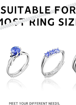 Ring Size Adjuster for Loose Rings,12 Pack-4 Sizes Invisible Transparent Silicone Guards Clip Jewelry Fitter Resizer,Fit Almost Any Ring for Women and Men