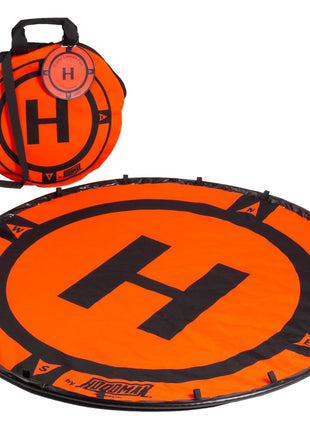 Hoodman 3 Foot Weighted UAV Drone Landing Pad - fits Matrice 4E, Mini 4 Pro, mini 3 pro, mavic, spark - Durable, No Stakes Required, collapses to 1/3 of deployed size
