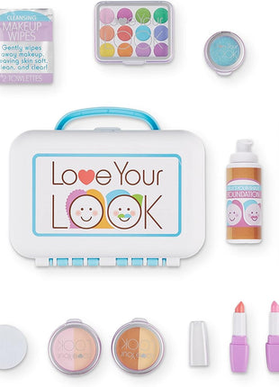 Melissa & Doug Love Your Look Pretend Makeup Kit Play Set – 16 Pieces for Mess-Free Pretend Play (Does NOT Contain Real Cosmetics)