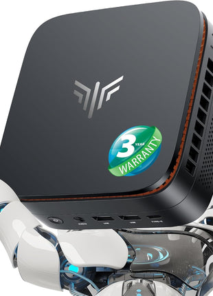 KAMRUI Pinova P1 Mini PC Win -11 Pro, AMD Ryzen R2544 Mini Computers (Beat 10110U/4300U/3500U, up to 3.7GHz), 16GB RAM 256GB SSD Micro Desktop PC, Triple 4K, Type-C, WiFi, BT for Business Home Office