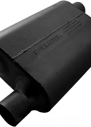 Flowmaster 942443 40 Delta Flow Muffler - 2.25 Offset In and 2.25 Offset Out - Aggressive Sound