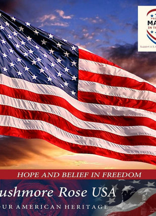 American Flag Made in USA | American Flags for Outside 3X5 | Premium US Flag 3X5 Heavy Duty Outdoor with Embroidered Stars and Sewn Stripes.