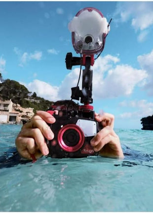 OM SYSTEM Olympus PT-059 Underwater Housing for TG-Series Cameras, Metal, Black | Compatible with Tg-6/tg-7, Waterproof to 45 M, Retains Full Camera Controls, 1x Fiber-Optic Strobe Output