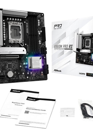 ASRock B860M Pro RS Intel Core Ultra B860 DDR5 8666 MHz 256GB M.2 LGA1851 Micro ATX Motherboard SATA3 6.0 Gb/s PCIe 5.0 BIOS Flashback