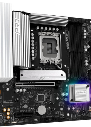 ASRock B860M Pro RS Intel Core Ultra B860 DDR5 8666 MHz 256GB M.2 LGA1851 Micro ATX Motherboard SATA3 6.0 Gb/s PCIe 5.0 BIOS Flashback
