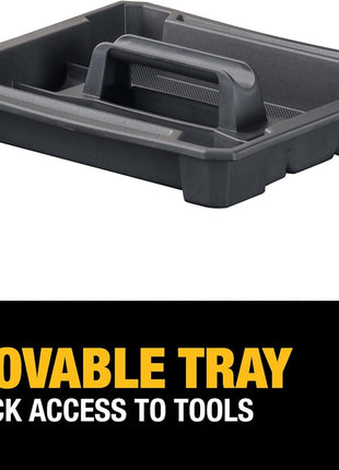 DEWALT TSTAK Tool Box, Extra Large Design, Removable Tray for Easy Access to Tools, Water and Debris Resistant (DWST17806)