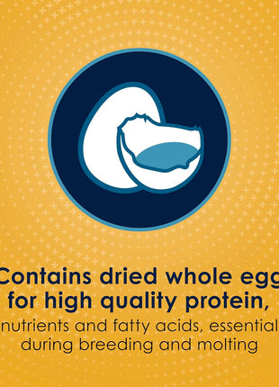 Kaytee Forti-Diet Pro Health Egg-Cite Nourish+Protect Parakeet, Supports Breeding and Molting, Nutrition Backed by Science, Digestive Health, 5 pounds