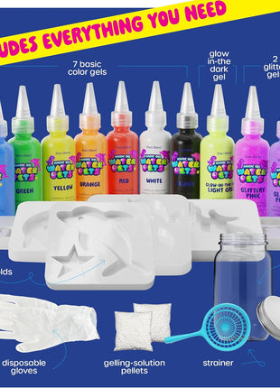 Magic Gel Water Pets Kit for Kids - Gifts for Kids - Squishy Maker Set | Craft for Kids - Gifts for Boys & Girls - Make Your Own Squishies Toys Crafts - Aqua Fairy Magic Elf Toy Kit - Birthday Gifts