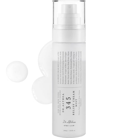 Dr.Althea 345 Relief Cream Mist | Hydrating Facial Mist with Rice Extract | Soothing Care for Sensitive Skin | Vegan Korean Skincare, 3.38 Fl Oz