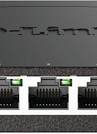 D-Link DGS-105, 5 Port Gigabit Ethernet Switch Unmanaged, Network Splitter, Silent Fanless, Network Hub, Sturdy Metal with Shielded Ports, Desktop/Wall Mount, QoS, Energy Saving, Plug and Play