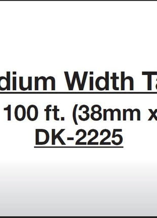 Brother Printer Continuous Length White Paper Tape (DK2225)