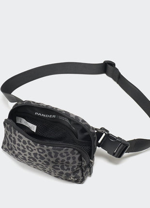 Pander Nylon Fanny Pack for Women, Two-Way Zipper Crossbody Bag