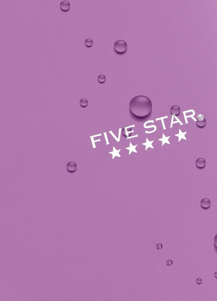 Five Star Spiral Notebook  Study App, 4 Pack, 1 Subject, College Ruled Paper, 8-1/2 inch x 11 inch, 100 Sheets, Fights Ink Bleed, Water Resistant Cover, Amethyst Purple, Raspberry Pink, White and Seaglass Green (820337-ECM)