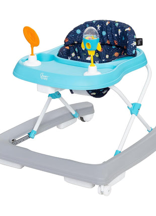Smart Steps Trend Activity Walker and Entertainer with Removeable Toys, Large Tray, Cup Holder, Adjustable Height and Flat Fold Frame for Storage, Ages 6 Months +, Space Walk Navy