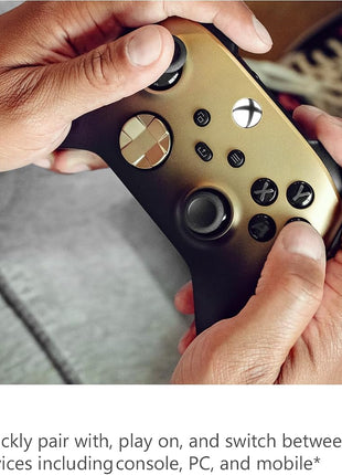 Xbox Wireless Controller Gold Shadow Special Edition for Xbox Series X|S, Xbox One, and Windows Devices