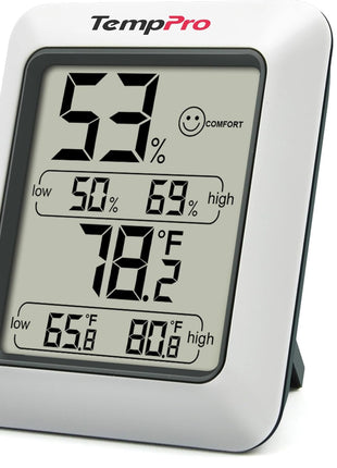 TempPro TP50 Digital Hygrometer Indoor Thermometer Room Thermometer and Humidity Gauge with Temperature Humidity Monitor(Previously ThermoPro)