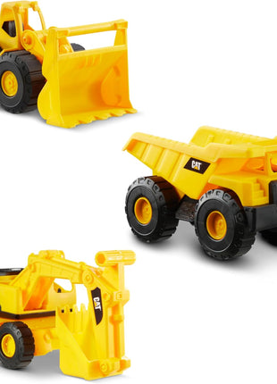 Cat Construction 7" Dump Truck, Loader & Excavator toys Combo Pack