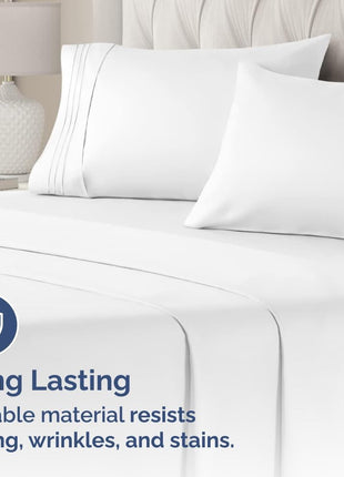 Queen Pillow Cases Set of 2 - Ultra Soft Cozy Pillowcase Covers - White | Hotel Quality, Comfortable Bedding for Women, Men, Kids & Teens, Machine Washable Pillow Protectors, 2 Piece Set, Queen Size