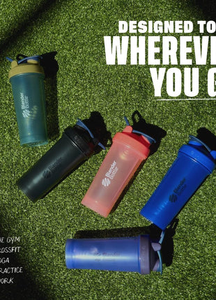 BlenderBottle Classic V2 Shaker Bottle Perfect for Protein Shakes and Pre Workout, 28 Ounce, Clear/Black