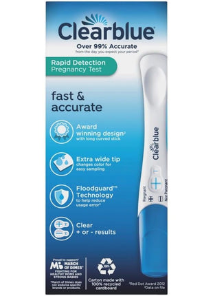 Clearblue Rapid Detection Pregnancy Test, Home Pregnancy Kit, 3 Count